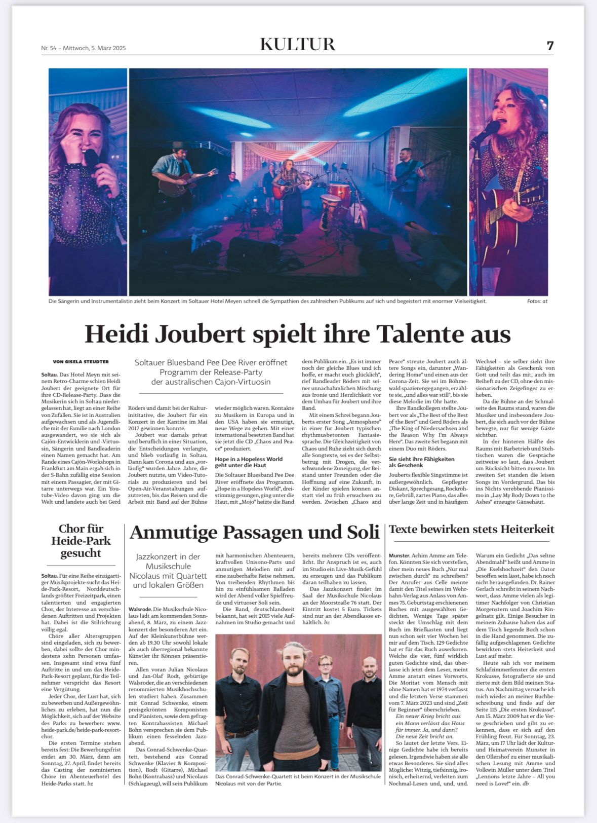 Heidi Joubert - Chaos + Peace Tour / Fabrik no 5 / 28 Nov 25 - Image 2